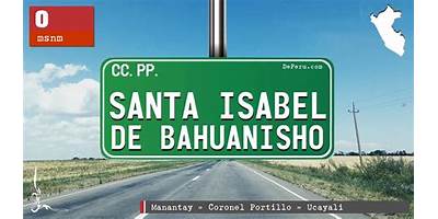 SANTA ISABEL DE BAHUANISHO-B