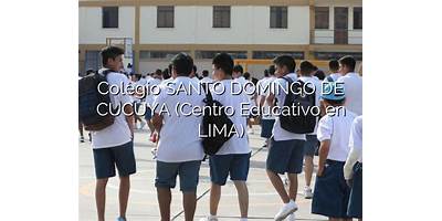 SANTO DOMINGO DE CUCUYA