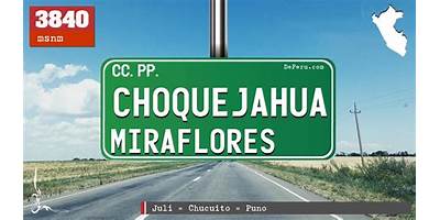 CHOQUEJAHUA MIRAFLORES