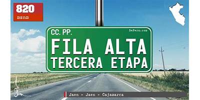 FILA ALTA TERCERA ETAPA